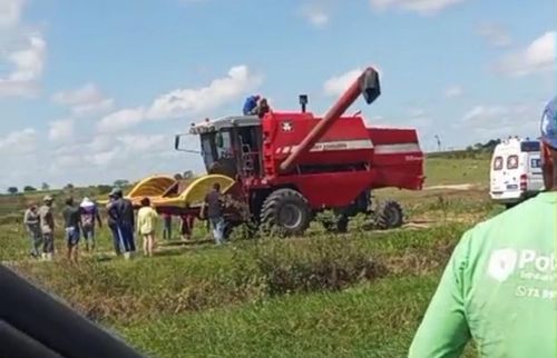 Trabalhador morre após acidente com colheitadeira em propriedade rural de Itabaianinha